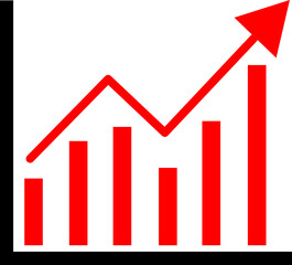 vector bar chart illustration, business graph. data growth diagram.eps