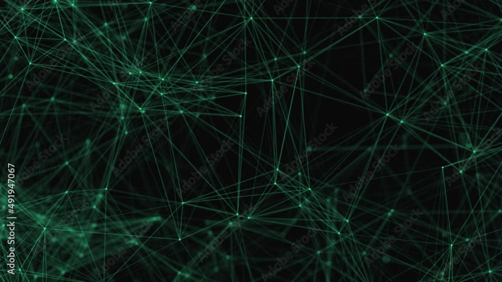 Aufkleber Abstract beautiful geometric background. Abstract plexus futuristic, polygonal space with a dark background. Plexus fantasy. Abstract technology