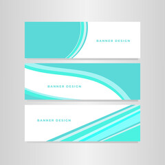 Abstract web design banner template set, horizontal header web banner. Modern Geometric Blue background for website design, Social Media Cover advertising banner, flyer.