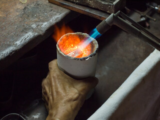 blacksmith at work