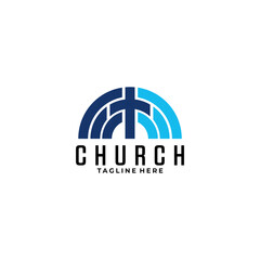 church logo icon vector illustration