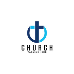church logo icon vector illustration