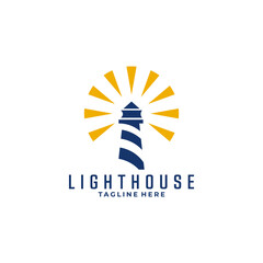 light house logo concept illustration
