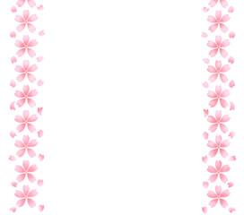 pink cherry blossom frame