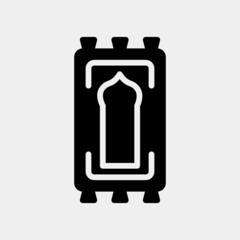 Rug icon in solid style about ramadan, use for website mobile app presentation