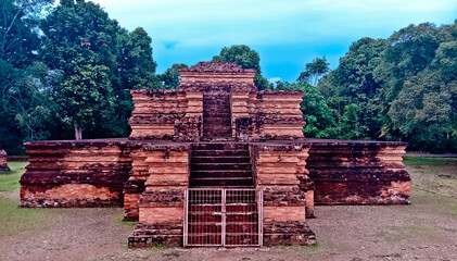 Muaro Jambi Temple, Jambi, Indonesia.  It was founded in the 7th century during the Srivijaya empire and was a university at that time