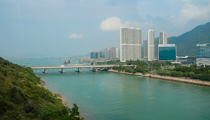 Hong Kong, Lantau Island, vista panorâmica