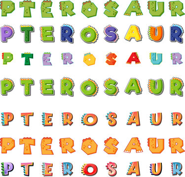 Font Design For Pterosaur