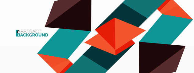 Creative geometric wallpaper. Abstract ribbon style line composition. Techno business template for wallpaper, banner, background or landing