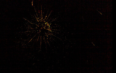 fireworks in the night sky during the holiday