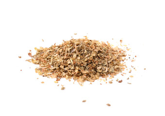 Oregano spices on a white