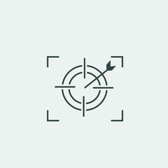 Target_focus vector icon illustration sign