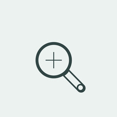  Zoom_tool vector icon illustration sign