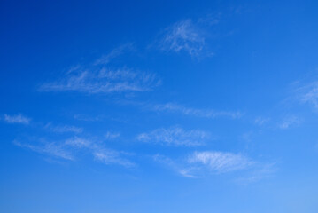 青い空　白い雲　青空　背景素材