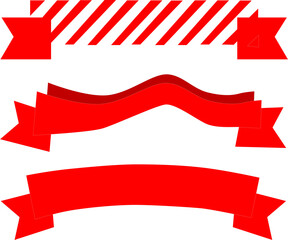 赤色の可愛いリボン