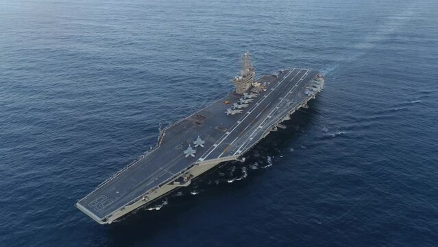 Aircraft Carrier Nimitz at Sea