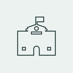 Police_station vector icon illustration sign