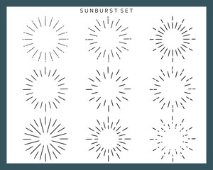 サンバーストのフレームセット