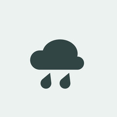 Rain vector icon illustration sign