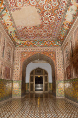 Lahore, Pakistan - 10 March 2022: Inside interior of a Masjid