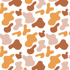  Vector seamless pattern with abstractions in boho style. Cute pattern with spots. decoration in boho style.