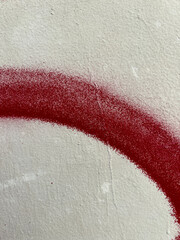 Red graffiti spray paint swoosh detail texture