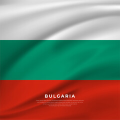 Realistic Bulgaria flag vector illustration. Bulgaria Independence day background.