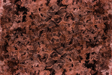 Seamless pattern and grunge textured dark brown color rustic stone surface for background