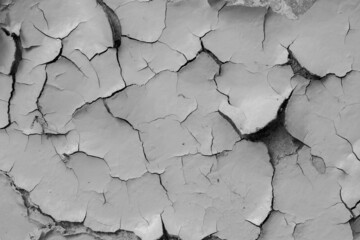 A wall with exfoliated paint