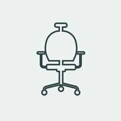 Office_chair vector icon illustration sign