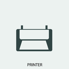 Printer  vector icon illustration sign