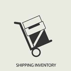 Shipping_inventory vector icon illustration sign