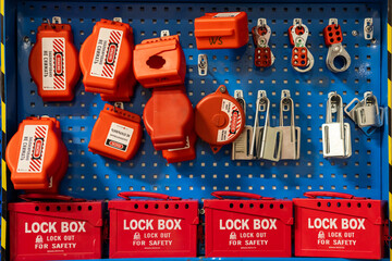 Lock out Tag out , Lockout station,machine - specific lockout devices and lockout point.
