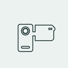 Obraz premium Video_camera vector icon illustration sign