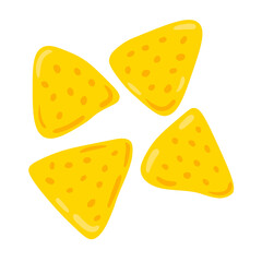 Vector illustration of mexican nachos