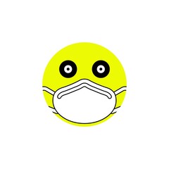 medical mask icon vector design templates