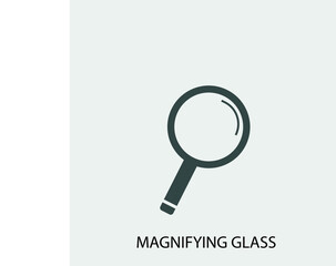 Magnifying_glass vector icon illustration sign