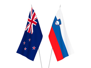 Slovenia and New Zealand flags