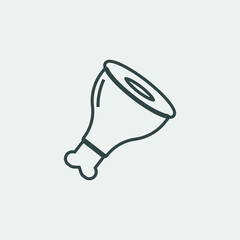 Meat_steak vector icon illustration sign