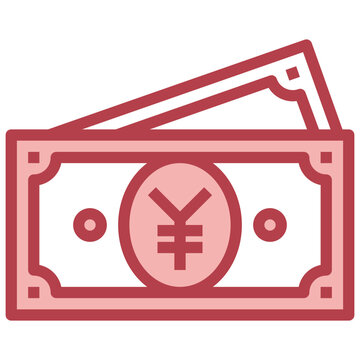 recommend clip art: YEN red line icon,linear,outline,graphic,illustration