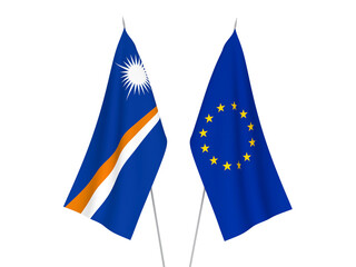 European Union and Republic of the Marshall Islands flags