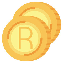 Obraz premium RAND flat icon,linear,outline,graphic,illustration