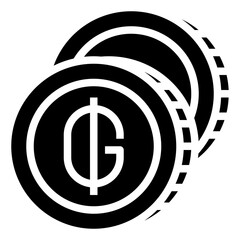 GUARANI glyph icon,linear,outline,graphic,illustration