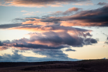 Orange sky and cloud