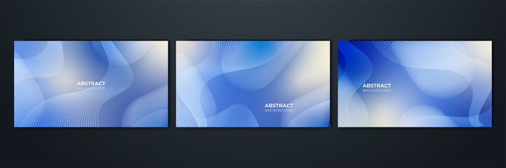 Fototapeta premium Dark blue abstract background geometry shine and layer element vector for presentation design. Suit for business, corporate, institution, party, festive, seminar, and talks.