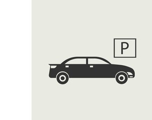  Parking vector icon illustration sign