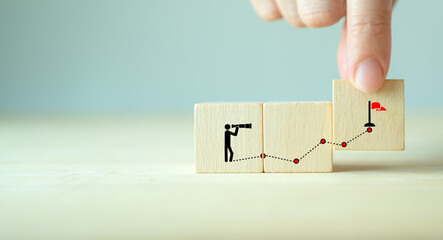 Business opportunities and planning concept. Visionary entrepreneur anticipating new trends....