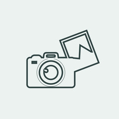 Photo_camera vector icon illustration sign