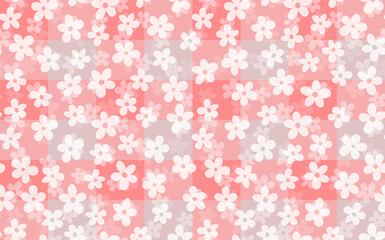 Floral seamless with hand drawn color flowers. Cute summer background. Modern floral compositions. Fashion vector stock illustration for wallpaper, posters, card, fabric, textile