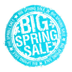 Big spring sale rubber stamp imprint